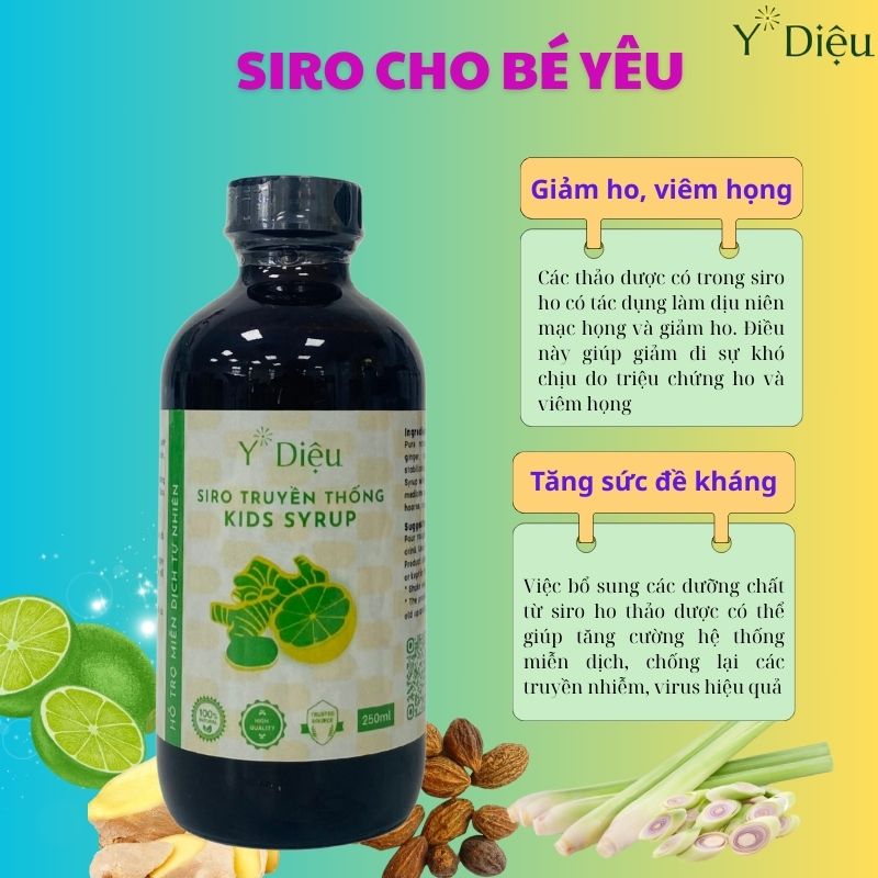 Siro Ho Trẻ Em - Giảm Ho, Long Đờm Hiệu Quả Bằng Thảo Dược
